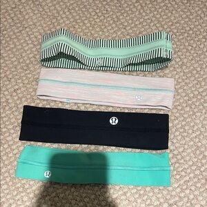 lululemon athletica Hair Accessories Set - Mint, Pink, Black, Teal